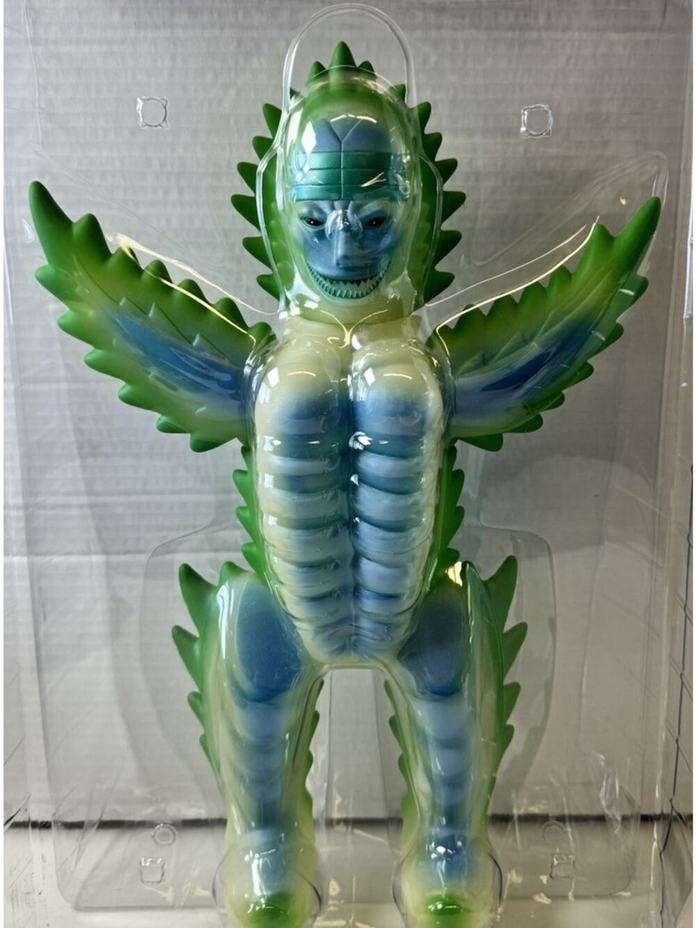 Mirrorman:Super7 Mirrorman Sofubi Vinyl Figure 2005 Glow In Dark Boxed Rare